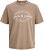 Jack & Jones Dover T-shirt Short Sleeve Brown - T-shirts - Grote Maten T-shirts Heren
