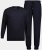 JP1880 Pyjamas Two-piece Long Sleeve and Long Trousers Navy - Ondergoed & zwem - Grote Maten Ondergoed Heren
