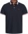 Jack & Jones Paulos Short Sleeve Polo Black Navy - Polo shirts - Grote Maten Poloshirts Heren