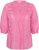 Kaffe Curve Karlia 3/4 Sleeve Blouse Pink - Blouses & tunieken - 