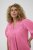 Kaffe Curve Karlia 3/4 Sleeve Blouse Pink - Blouses & tunieken - 