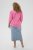 Kaffe Curve Karlia 3/4 Sleeve Blouse Pink - Blouses & tunieken - 