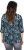 Ulla Popken Graphic Print Square Neck Tee Black - Bedrukte T-shirts voor dames - 