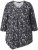 Ulla Popken Asymmetric Cowboy Boot Print Tee Black - Bedrukte T-shirts voor dames - 
