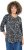 Ulla Popken Asymmetric Cowboy Boot Print Tee Black - Bedrukte T-shirts voor dames - 