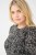 Kaffe Curve Mila Ami Blouse Zwart/Turtledove - Blouses & tunieken - 