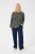Kaffe Curve Mila Ami Blouse Zwart/Turtledove - Blouses & tunieken - 