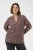 Kaffe Curve Belle Blouse Pink Black Graphic Flower - Blouses - 