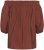 Kaffe Curve Neela Off-Shoulder Blouse Henna Brown - Blouses & tunieken - 
