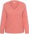 Kaffe Curve Jilanda V-Neck Pullover Red - Truien & knitwear - 