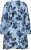Kaffe Curve Aliana Dress Blue Flower Animal - Midi jurken - 