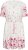 Kaffe Curve Rosa Mini Dress White Rose Border Flower - Mini jurken - 