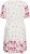 Kaffe Curve Rosa Mini Dress White Rose Border Flower - Mini jurken - 