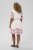 Kaffe Curve Rosa Mini Dress White Rose Border Flower - Mini jurken - 