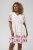 Kaffe Curve Rosa Mini Dress White Rose Border Flower - Mini jurken - 