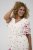 Kaffe Curve Rosa Mini Dress White Rose Border Flower - Mini jurken - 