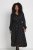 Kaffe Curve Olivia Jurk Zwart met Mustang stip - Kleedjes - 