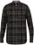 D555 Destin Checked Long Sleeve Shirt Black/Tan Check - Overhemden met lange mouwen - 