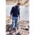 JP1880 Cardigan Knitted with Zipper Navy - Sweaters & Hoodies - Sweaters & Hoodies Grote Maten Heren