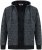 Duke Fareham Bonded Sherpa Lining Knitted Hoodie Grey - Sweaters & hoodies - Sweaters & Hoodies Grote Maten Heren