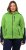Ulla Popken Contrast Inserts Sweater Knit Hoodie Light Green - Sweaters & hoodies - 