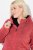 Ulla Popken Sweater Knit Fleece Hoodie Coral - Ulla Popken - Ulla Popken Plusmode voor Dames
