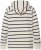 Ulla Popken Stripe Print Loungewear Hoodie Chalk - Sweaters & hoodies - 