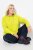 Ulla Popken Zippered Pocket and Reflective Piping Hoodie Green Apple - Sweaters & hoodies - Warme Sweaters, Hoodies & Truien