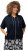 Ulla Popken Short Sleeve Zip-Up Hoodie Navy - Sweaters & hoodies - 