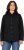 Ulla Popken Cable Knit Long Sleeve Hoodie Black - Sweaters & hoodies - 