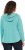Ulla Popken Open Edged Long Sleeve V-Neck Hoodie Mint Green - Sweaters & hoodies - 