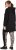 Ulla Popken Longline Lace Up Hoodie Black - Sweaters & hoodies - 