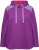 Ulla Popken Waffle Pique Contrast Color Hoodie Dark Purple - Sweaters & hoodies - 
