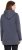 Ulla Popken Lettering GLOWING Hoodie Asphalt Grey - Bedrukte T-shirts voor dames - 