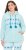 Ulla Popken Plush Alpine Striped Motif Loungewear Hoodie Baby Blue - Sweaters & hoodies - 