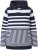 Ulla Popken Oversized Striped Long Sleeve Hoodie Ink Blue - Sweaters & hoodies - 