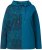Ulla Popken Split Print LOVE Hoodie Teal - Sweaters & hoodies - 