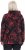Ulla Popken Fleece Flower Print Zip-Up Hoodie Black - Sweaters & hoodies - 