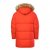 JP1880 Parka Quilted Faux Fur Hood Red - Jassen - Grote Maten Herenjassen