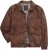 JP1880 Finest Goat Suede Leather Blouson Tobacco Brown - Jassen - Grote Maten Herenjassen
