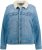 Ulla Popken Teddy Fleece Lined Denim Jacket Blue Denim - Jassen - 