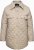 Ulla Popken Quilted Water Repellent Shirt Jacket Medium Grey - Jassen - 