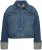 Ulla Popken Wide Cuff Denim Jacket Blue Denim - Jassen - 
