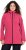 Ulla Popken Hyprar Soft Shell Water Repellent Hooded Jacket Pink Garnet - Ulla Popken - 