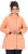 Ulla Popken Raindrop Print Longline Waterproof Jacket Mandarin - Jassen - 
