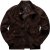 JP1880 Leather Jacket Goat Suede Espresso Brown - Jassen - Grote Maten Herenjassen