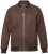 JP1880 Jacket Buffed Nubuck Lamb Leather Brown - Jassen - Grote Maten Herenjassen