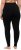 Ulla Popken Basic Stretch Knit Ankle Length Leggings Black - Jeans & Broeken in Grote Maten – Plus Size - 