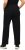 Ulla Popken Pull On Knit Straight Leg Pocket Pants Black - DAMESKLEDING 40-66 - 
