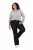 Ulla Popken Marie Fit Bootcut Stretch Jeans Dark Blue Denim - Ulla Popken - Ulla Popken Plusmode voor Dames